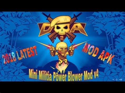HACKER SACHIN MODS: Mini militia power blower mod 4.0.42.